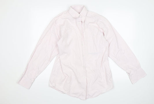 Mens UK Collar Size 14.5 IQ Smart Pink  Dress Shirt
