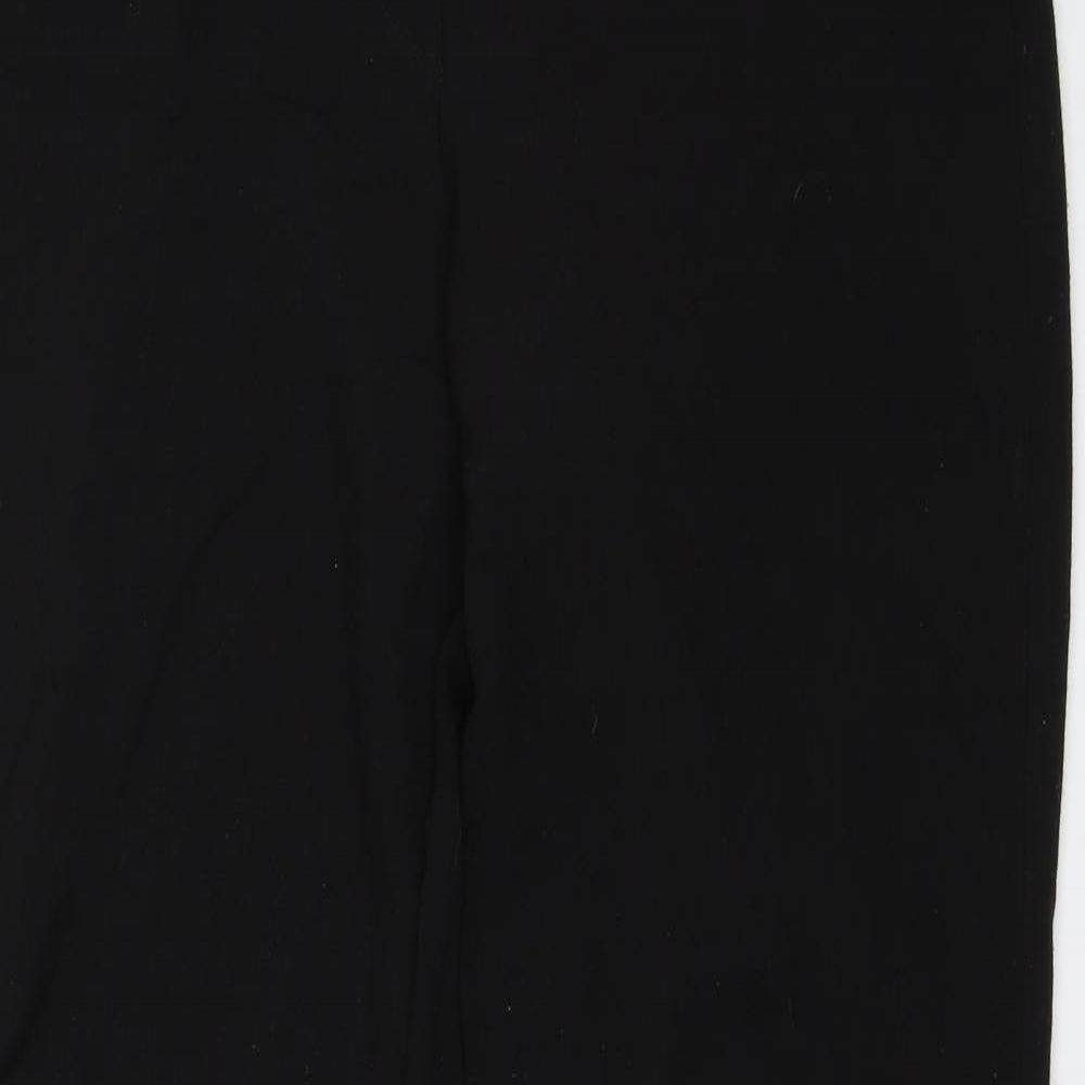 Womens UK Size 10 Preworn Regular Fit Dress Pants Black Trousers
