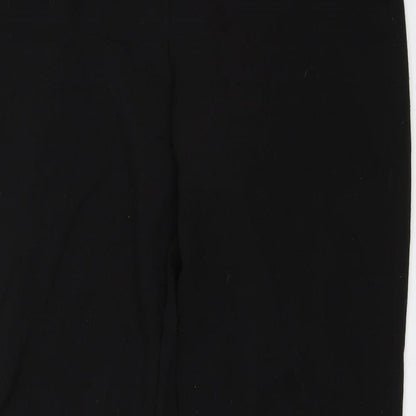 Womens UK Size 10 Preworn Regular Fit Dress Pants Black Trousers