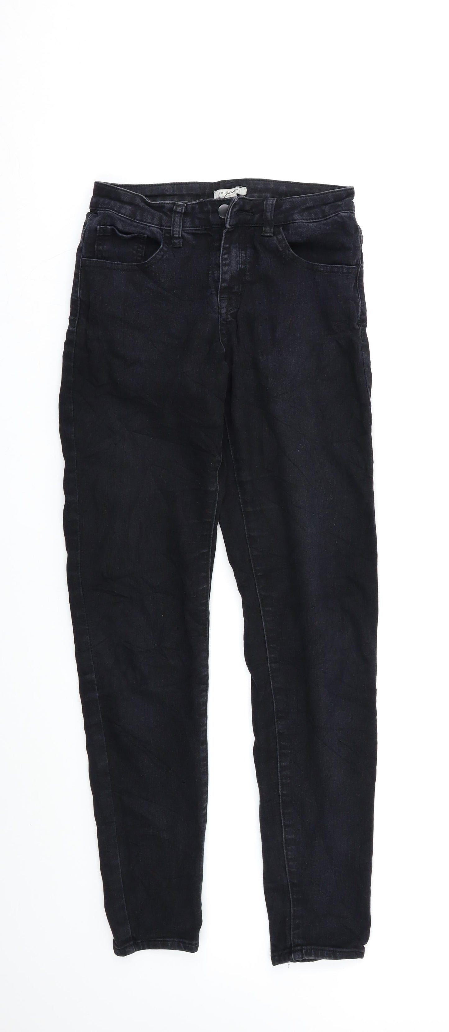 FOREVER 21 Womens Black   Skinny Jeans Size 8 L26 in