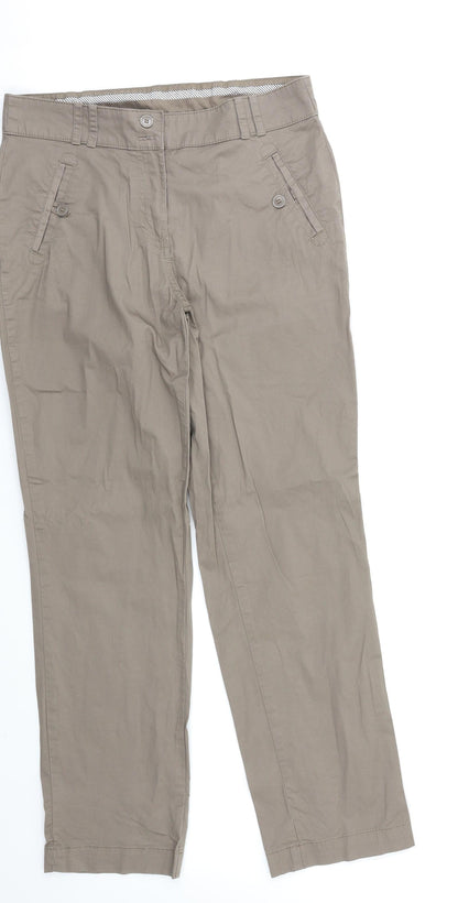 Debenhams Womens Brown   Carrot Trousers Size 12 L26 in