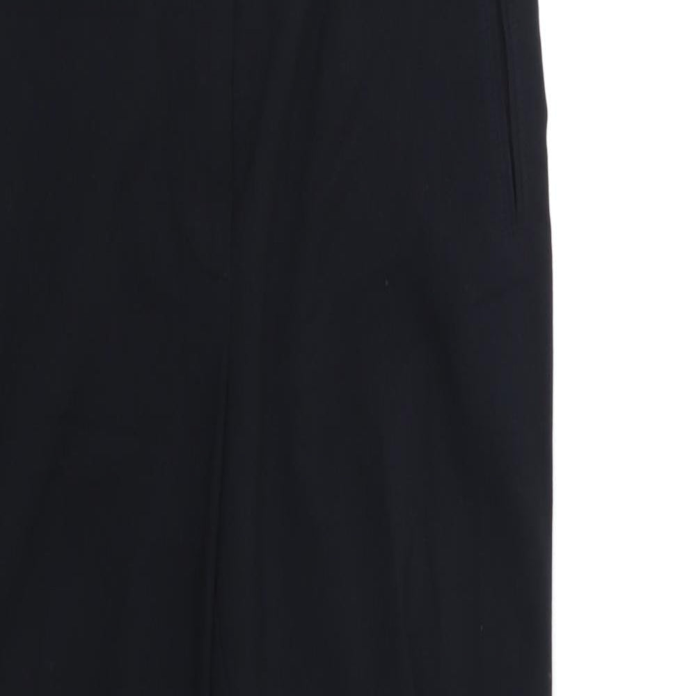 Womens UK Size 10 M&S Regular Fit Dress Pants Black Trousers