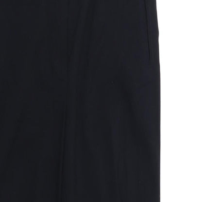 Womens UK Size 10 M&S Regular Fit Dress Pants Black Trousers