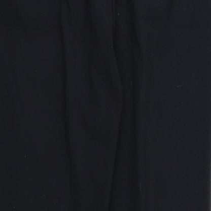 Womens UK Size 10 M&S Regular Fit Dress Pants Black Trousers