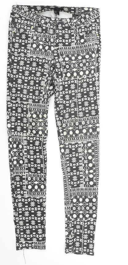 Womens UK Size 10 H&M Regular Fit Jegging Multicoloured Jeans