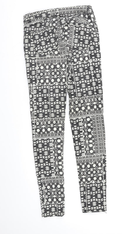 Womens UK Size 10 H&M Regular Fit Jegging Multicoloured Jeans