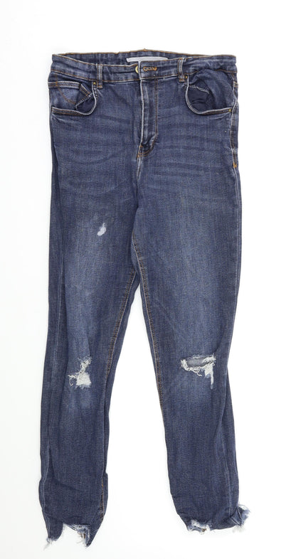 Zara Womens Blue   Straight Jeans Size 8 L28 in