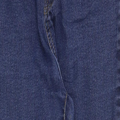 PRETTYLITTLETHING Womens Blue   Skinny Jeans Size 14 L26 in