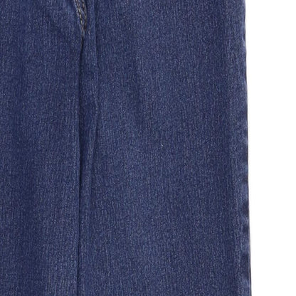 PRETTYLITTLETHING Womens Blue   Skinny Jeans Size 14 L26 in