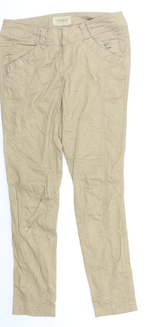 Authentic Womens Beige   Trousers  Size 12 L28 in