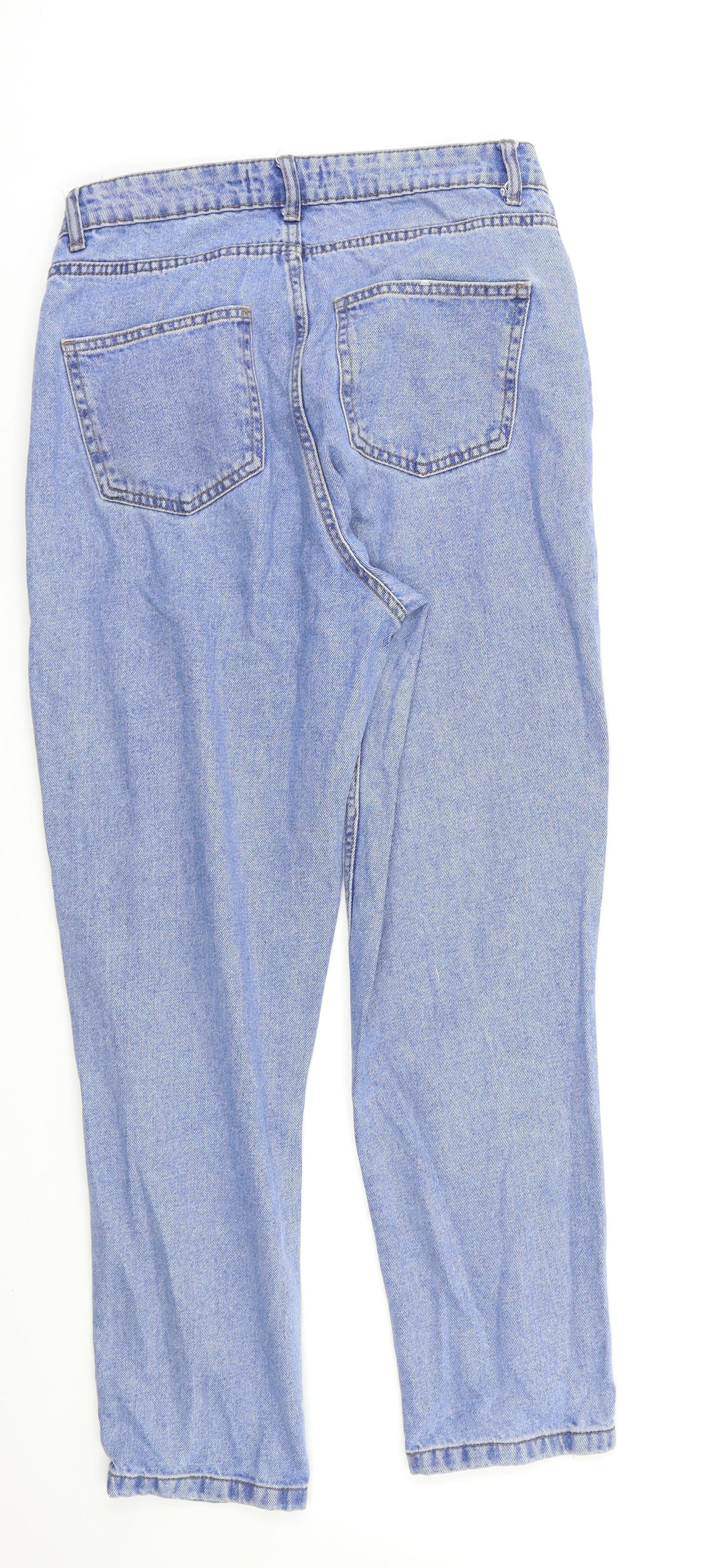 Denim & Co. Womens Blue   Straight Jeans Size 10 L26 in