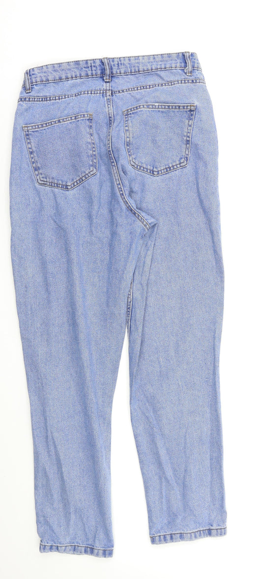 Denim & Co. Womens Blue   Straight Jeans Size 10 L26 in