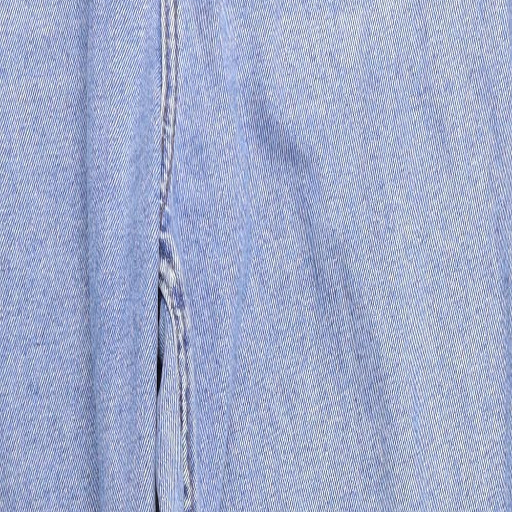 Denim & Co. Womens Blue   Straight Jeans Size 10 L26 in