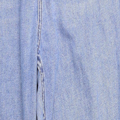 Denim & Co. Womens Blue   Straight Jeans Size 10 L26 in