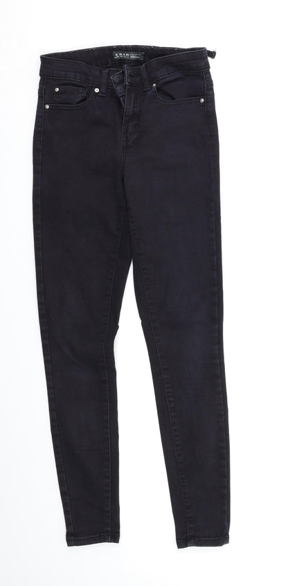 Denim & Co. Womens Black   Skinny Jeans Size 8 L25 in