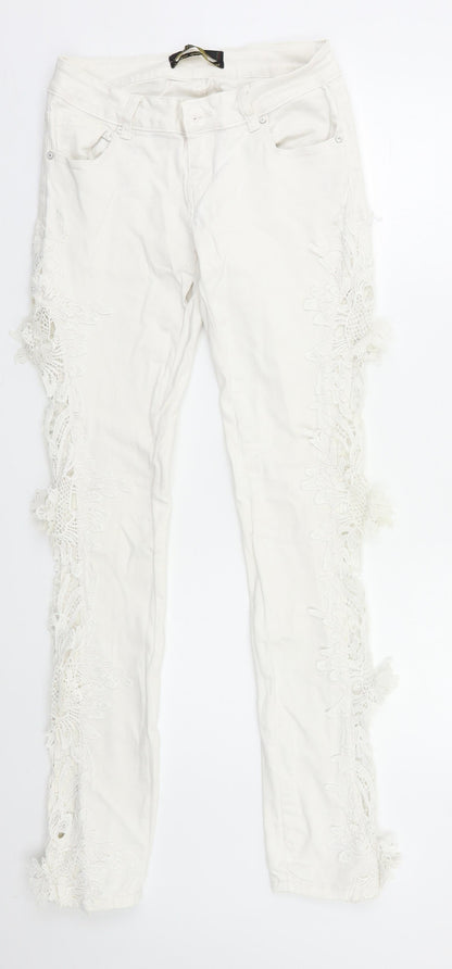 Realty jeans Womens White   Skinny Jeans Size 8 L29 in