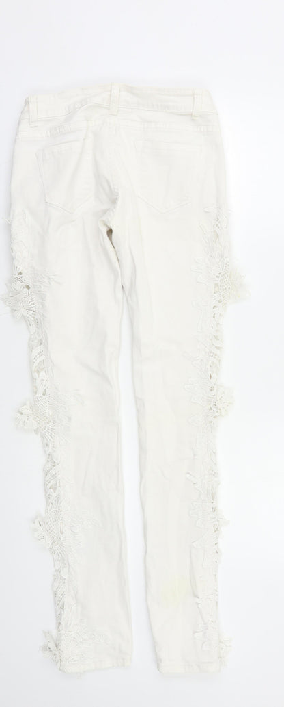 Realty jeans Womens White   Skinny Jeans Size 8 L29 in