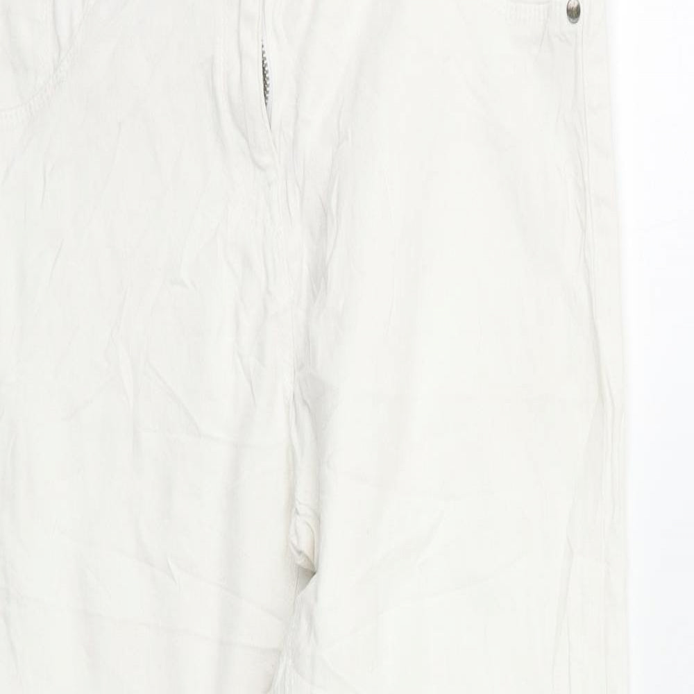 Womens UK Size 8 Prew Regular Fit Skinny White Jeans