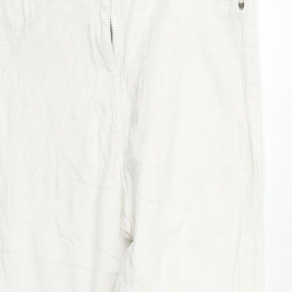 Womens UK Size 8 Prew Regular Fit Skinny White Jeans