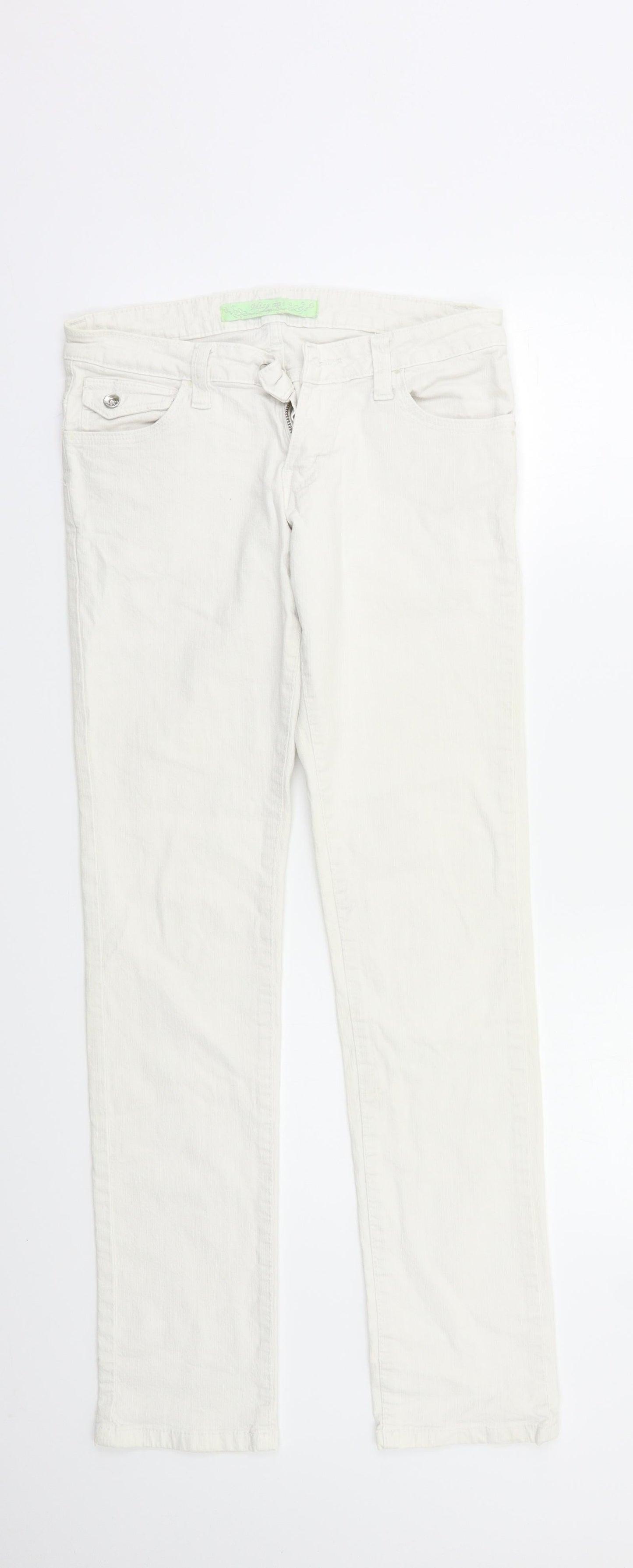 miss Apt Womens White   Straight Jeans Size 8 L27 in