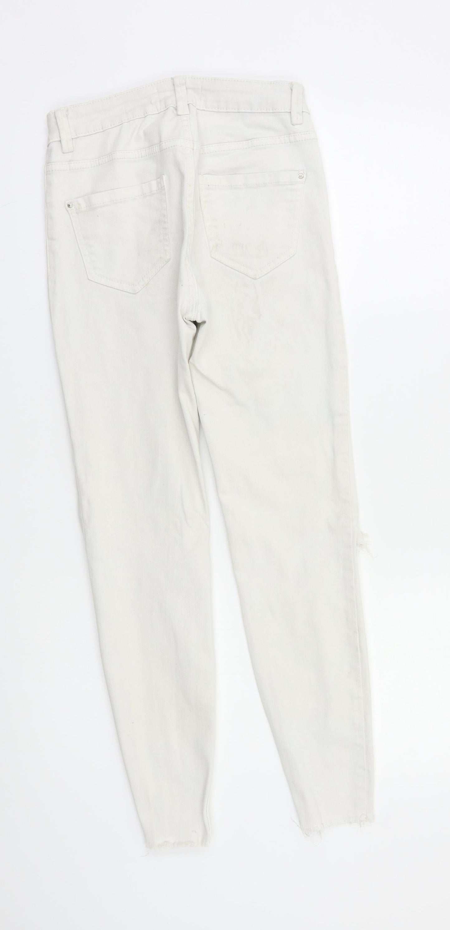 New Look Womens White   Skinny Jeans Size 6 L26 in