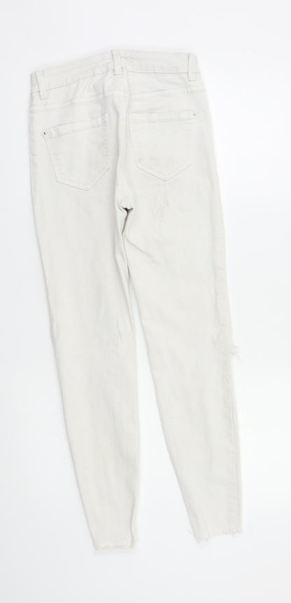 New Look Womens White   Skinny Jeans Size 6 L26 in