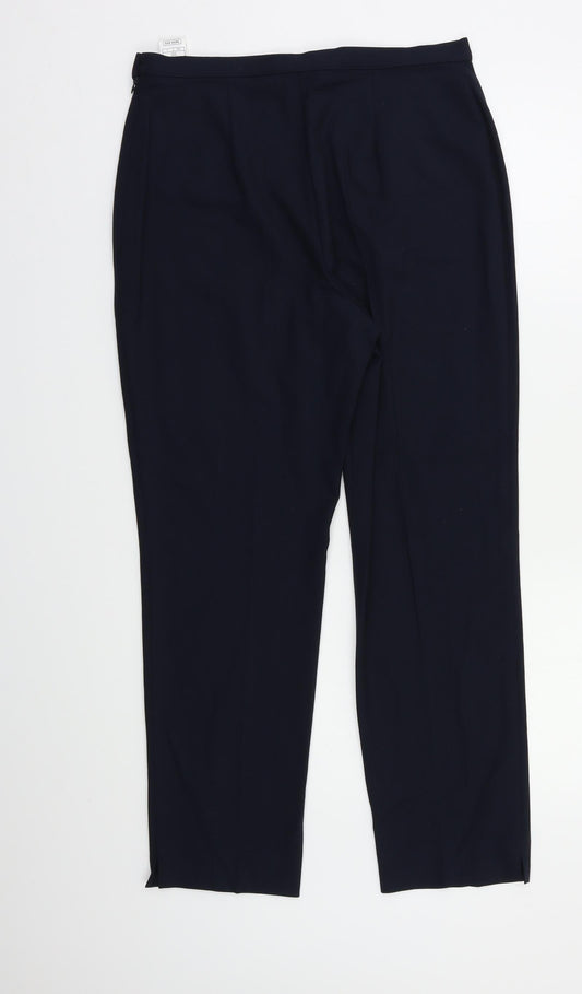 Womens UK Size 14 M&S Regular Fit Dress Pants Black Trousers