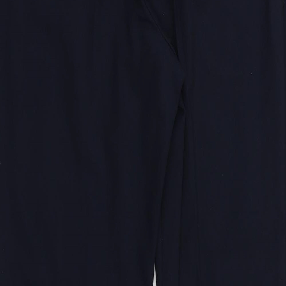 Womens UK Size 14 M&S Regular Fit Dress Pants Black Trousers