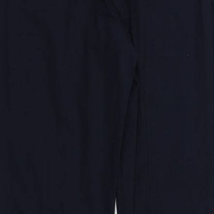 Womens UK Size 14 M&S Regular Fit Dress Pants Black Trousers