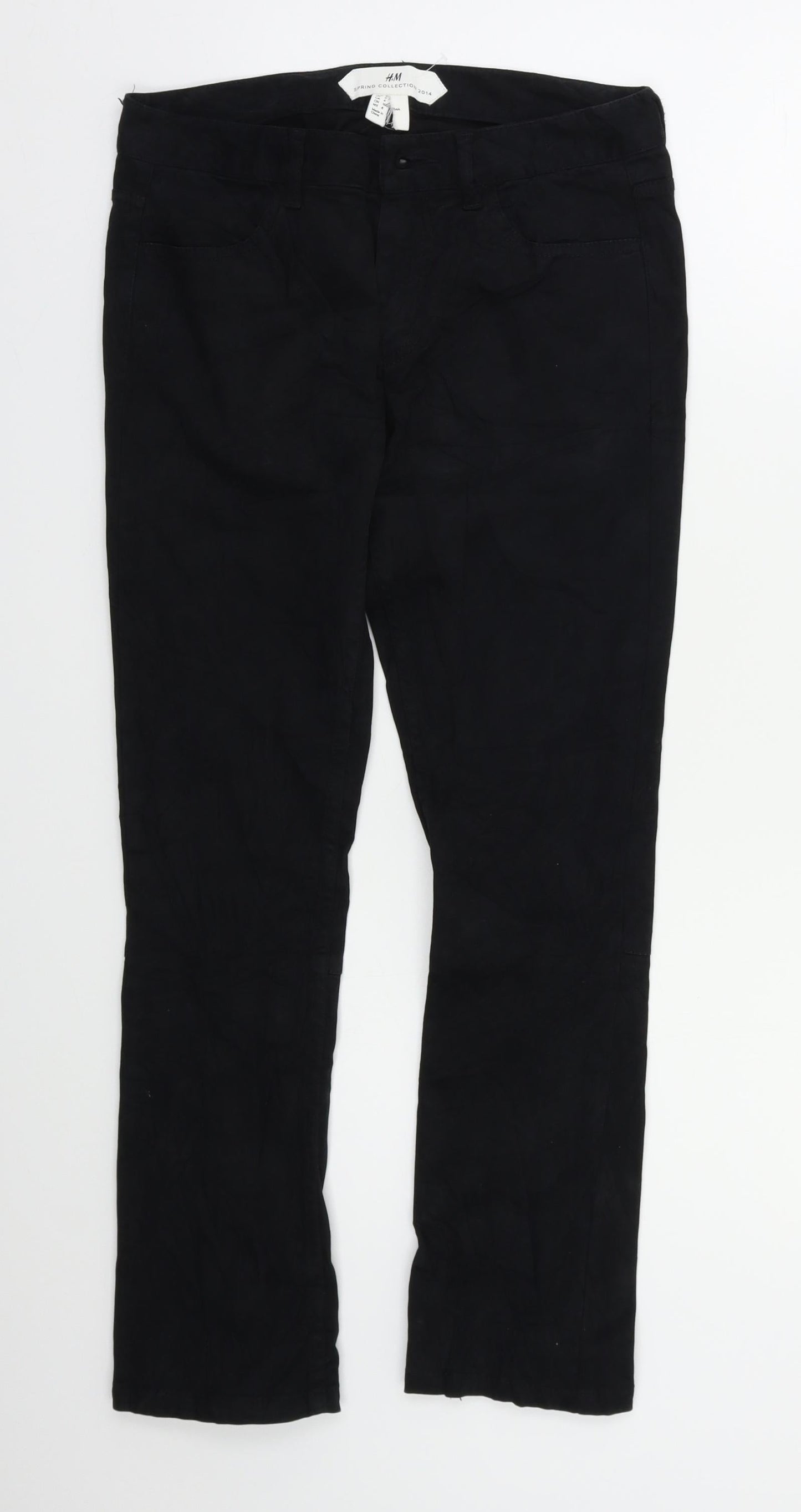 Womens UK Size 8 H&M Regular Fit Skinny Black Jeans