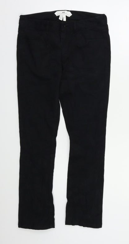 Womens UK Size 8 H&M Regular Fit Skinny Black Jeans