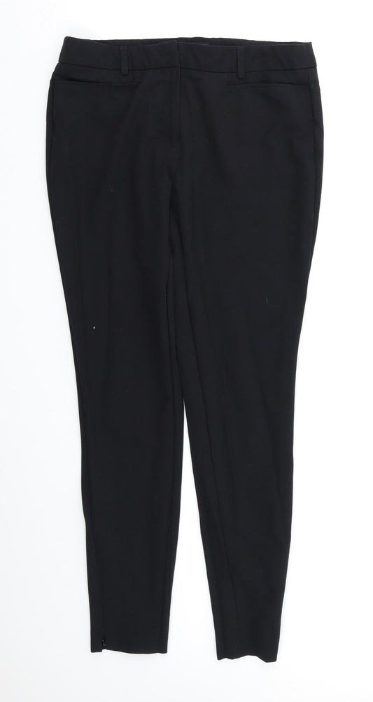 Womens UK Size 10 NEXT Regular Fit Dress Pants Black Trousers