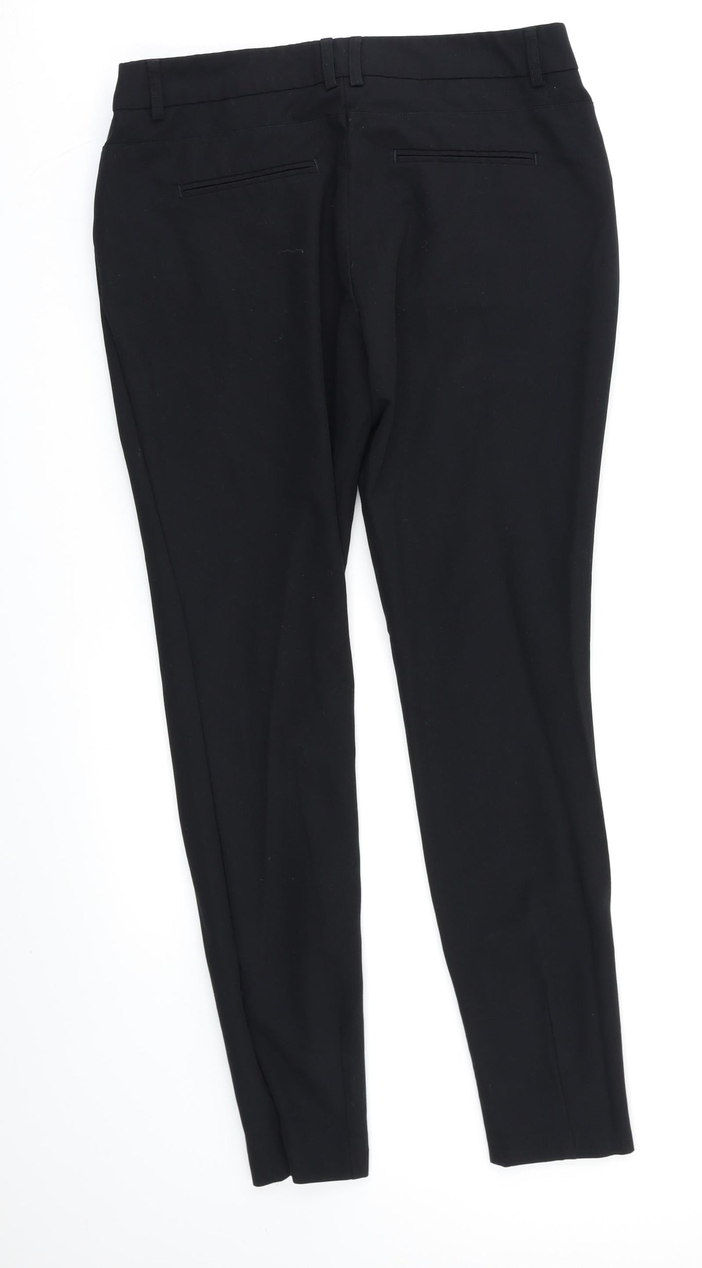 Womens UK Size 10 NEXT Regular Fit Dress Pants Black Trousers