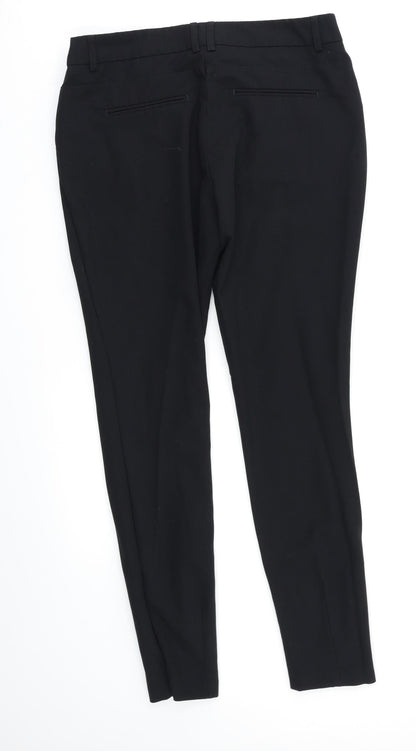 Womens UK Size 10 NEXT Regular Fit Dress Pants Black Trousers