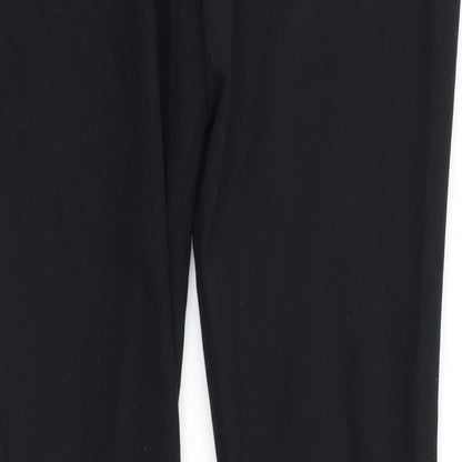 Womens UK Size 10 NEXT Regular Fit Dress Pants Black Trousers