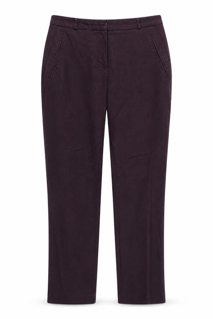 Womens UK Size 10 F&F Regular Fit Dress Pants Purple Trousers