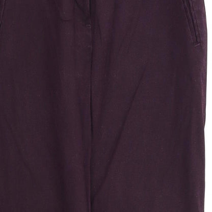 Womens UK Size 10 F&F Regular Fit Dress Pants Purple Trousers