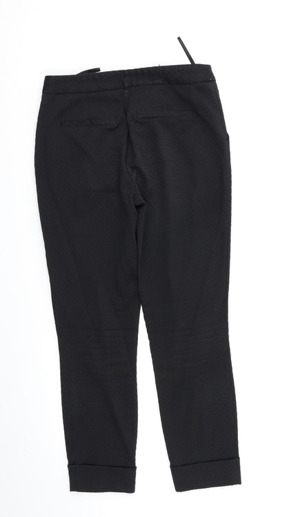Womens UK Size 8 NEXT Regular Fit Dress Pants Black Trousers