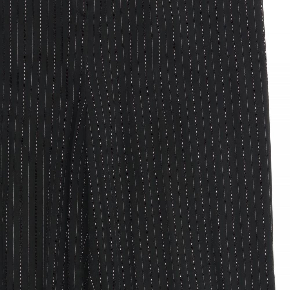 Zona Womens Black Striped  Dress Pants Trousers Size 20 L28 in