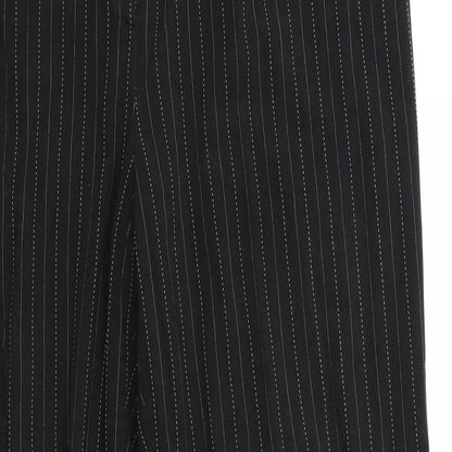 Zona Womens Black Striped  Dress Pants Trousers Size 20 L28 in