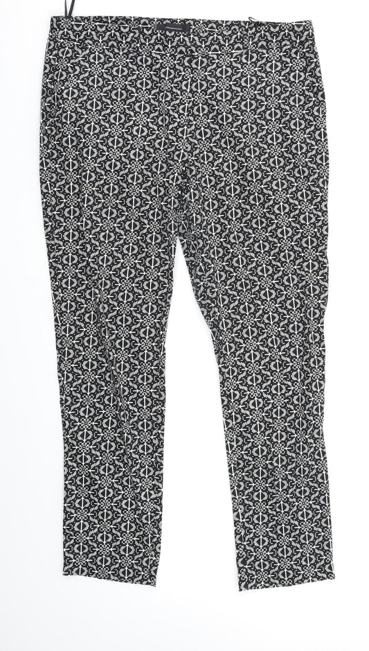 Womens UK Size 12 Atmosphere Regular Fit  Black Trousers