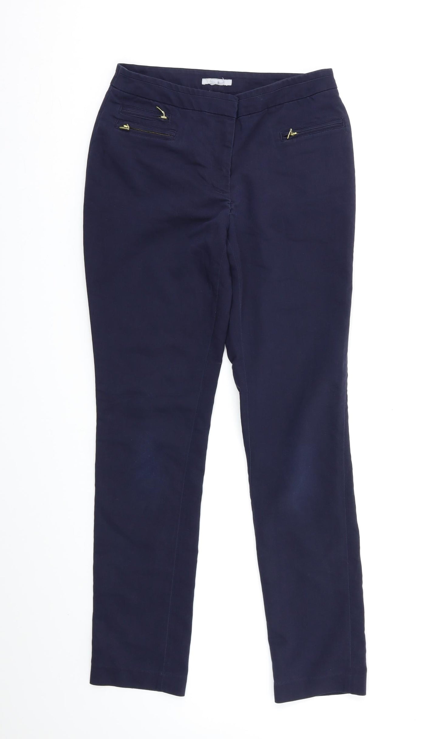 Womens UK Size 10 Preworn Regular Fit  Blue Trousers