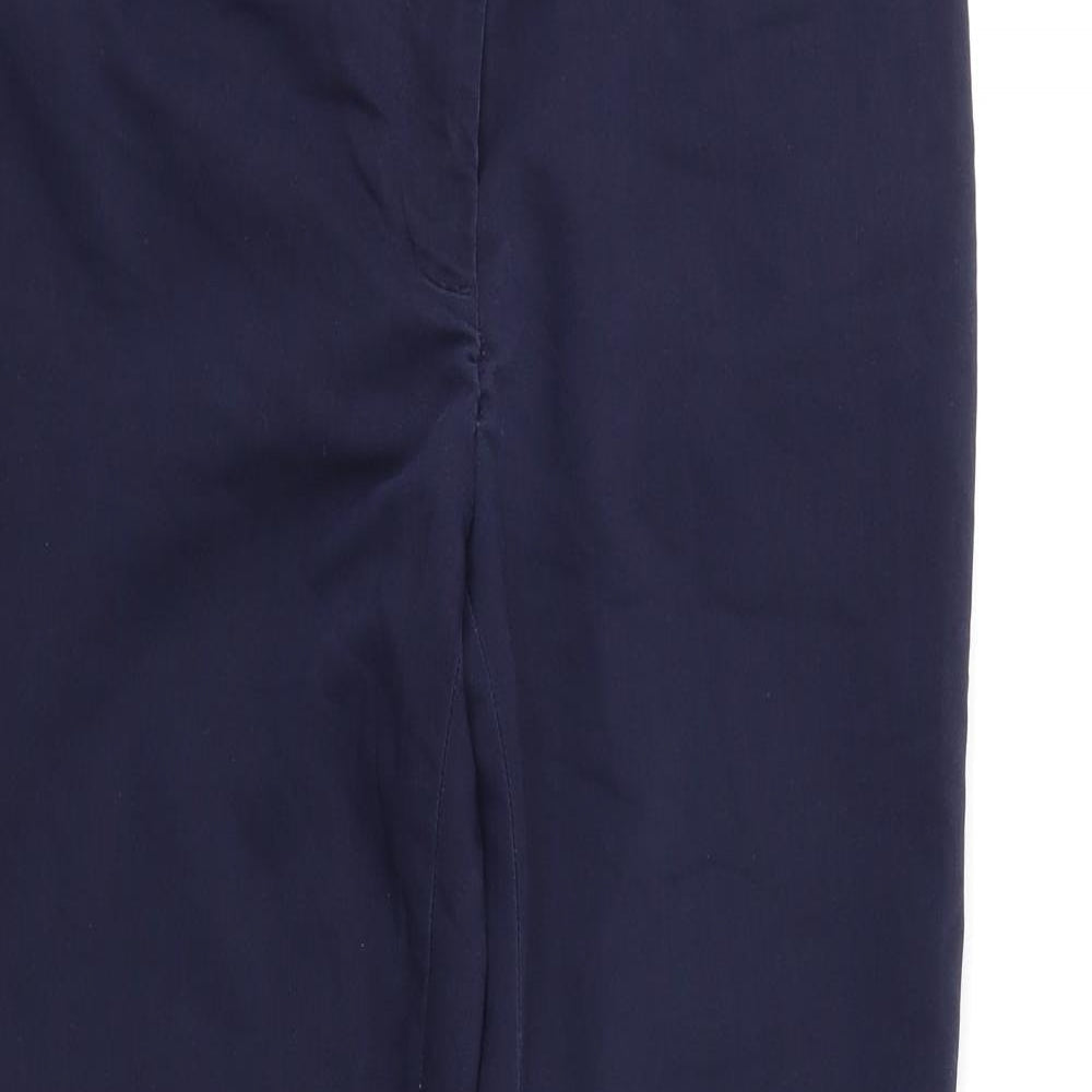 Womens UK Size 10 Preworn Regular Fit  Blue Trousers