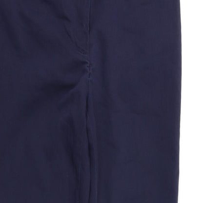 Womens UK Size 10 Preworn Regular Fit  Blue Trousers