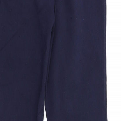 Womens UK Size 10 Preworn Regular Fit  Blue Trousers