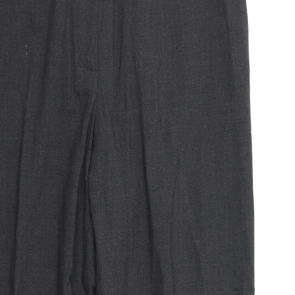 Womens UK Size 16 M&S Regular Fit Dress Pants Grey Trousers
