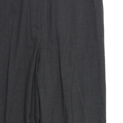 Womens UK Size 16 M&S Regular Fit Dress Pants Grey Trousers