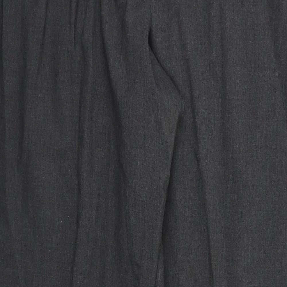 Womens UK Size 16 M&S Regular Fit Dress Pants Grey Trousers
