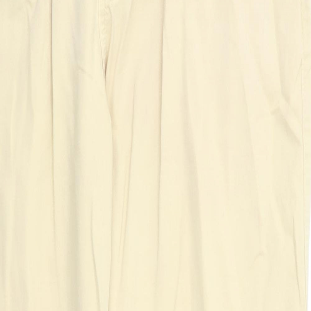 Womens UK Size 14 Zara Regular Fit  Beige Trousers