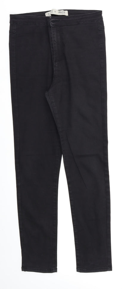 Denim & Co Womens Black   Skinny Jeans Size 12 L26 in